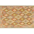 thumbnail image 1 of Ahgly Company Machine Washable Indoor Rectangle Contemporary Orange Area Rugs, 5' x 8', 1 of 7
