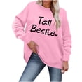 thumbnail image 4 of Enjoytime Valentine's Day Womens Oversized Sweatshirt Funny Letter Print Long Sleeve Crewneck Pullover Sweatshirts Tops Cute Lightweight Casual Womens Fashion Shirt Clothing on Clearance, 4 of 4