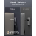 thumbnail image 4 of TROND Regleta protectora contra sobretensiones, 4000 julios, certificación ETL, expansión de 13 tomas de corriente ampliamente espaciadas con 4 puertos USB C, enchufe plano de perfil bajo, montaje en, 4 of 5