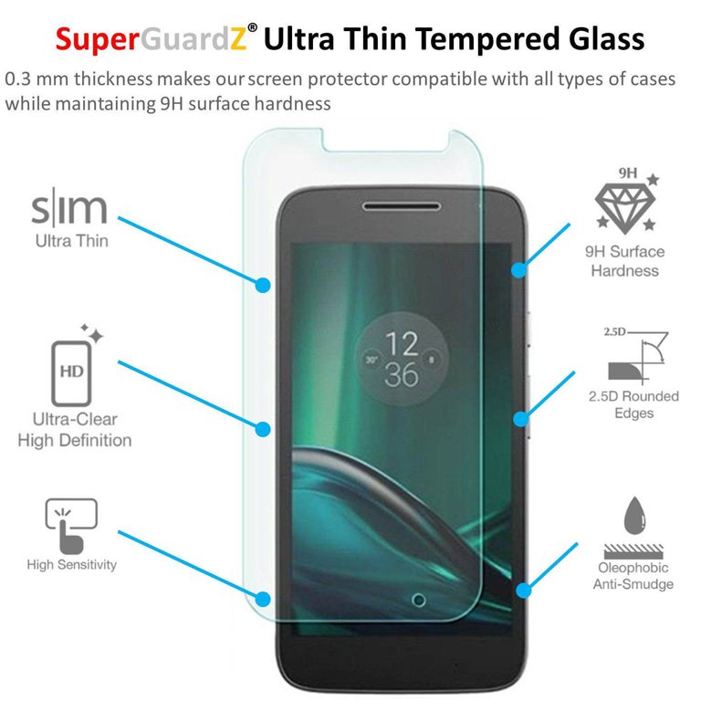 Supershieldz Tempered Glass Screen Protector (2-Pack) For Moto G Play / G4 Play-845013