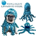thumbnail image 2 of Pet Octopus Costume, Funny Blue Spotted Cosplay Outfit, 1 Piece Novelty Funny Apparel for Small Medium Dogs Cats, Halloween Christmas Holiday Party Transfiguration Dress Up, 2 of 9