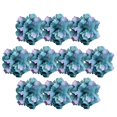 thumbnail image 2 of 10x Europeo Seda Artificial Peonía Cabezas Adorno Apliques 9cm - Azul Yotijar  Cabeza de flor de peonía de seda, 2 of 8
