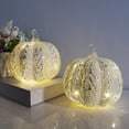 thumbnail image 6 of Taicans Glass LED Pumpkins Light with Timer for Halloween Pumpkin Decorations Fall and Thanksgiving Decor, 6 of 6