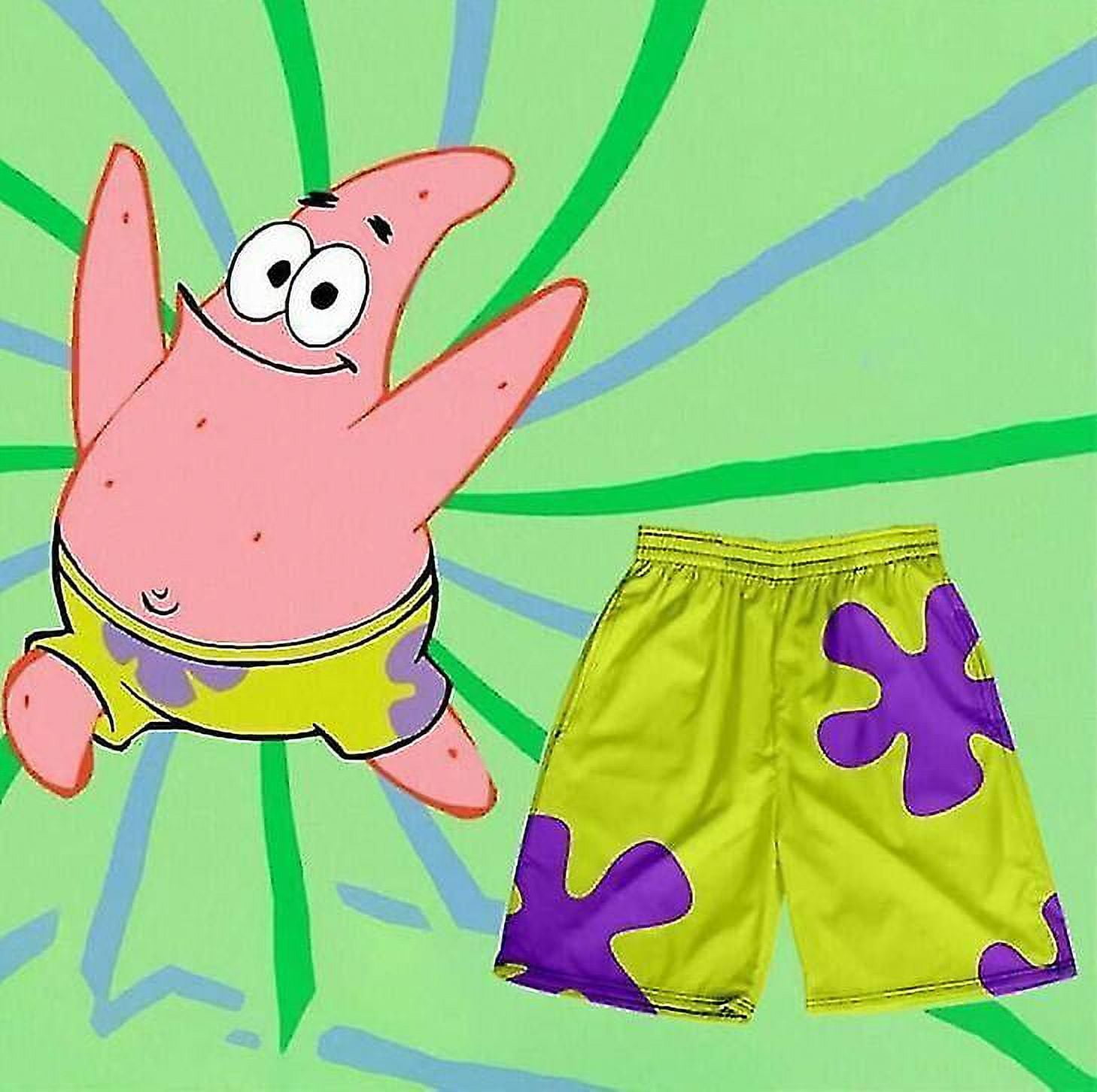 Unisex Patrick Star Spongebob Print Shorts Loose Pajama Pants