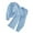 Blue, variant on XBASW Kids Toddler Girls Wide Leg Pants Outfits Spring Autumn Long Sleeve Shirt Wide Leg Trousers Girls' Cotton Solid Color Set 7-12 Years