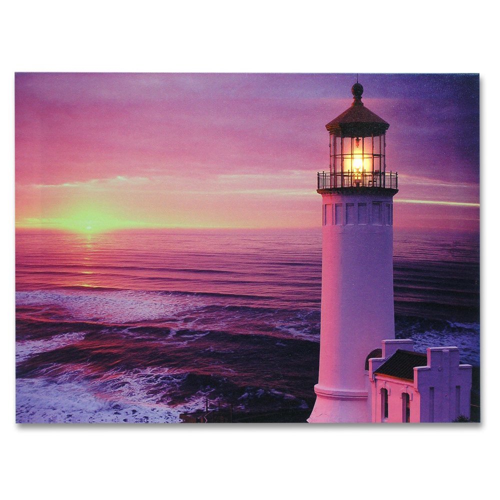 Lighthouse Canvas Print LED Wall Art Radiance Lighted Canvas