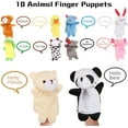 thumbnail image 5 of 16Pcs Finger Puppets Set,10 Animal Finger Puppets + 6 People Finger Family Members,Cloth Velvet Puppets for Kids,Finger Puppets for Toddlers,Educational,Story Time Toys, 5 of 7
