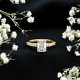 thumbnail image 6 of Rosec Jewels Emerald Cut Lab Grown Diamond Ring - Hidden Halo Engagement Ring (6X8 mm, EF-VS Grade), 18K Yellow Gold, US 9.00, 6 of 9