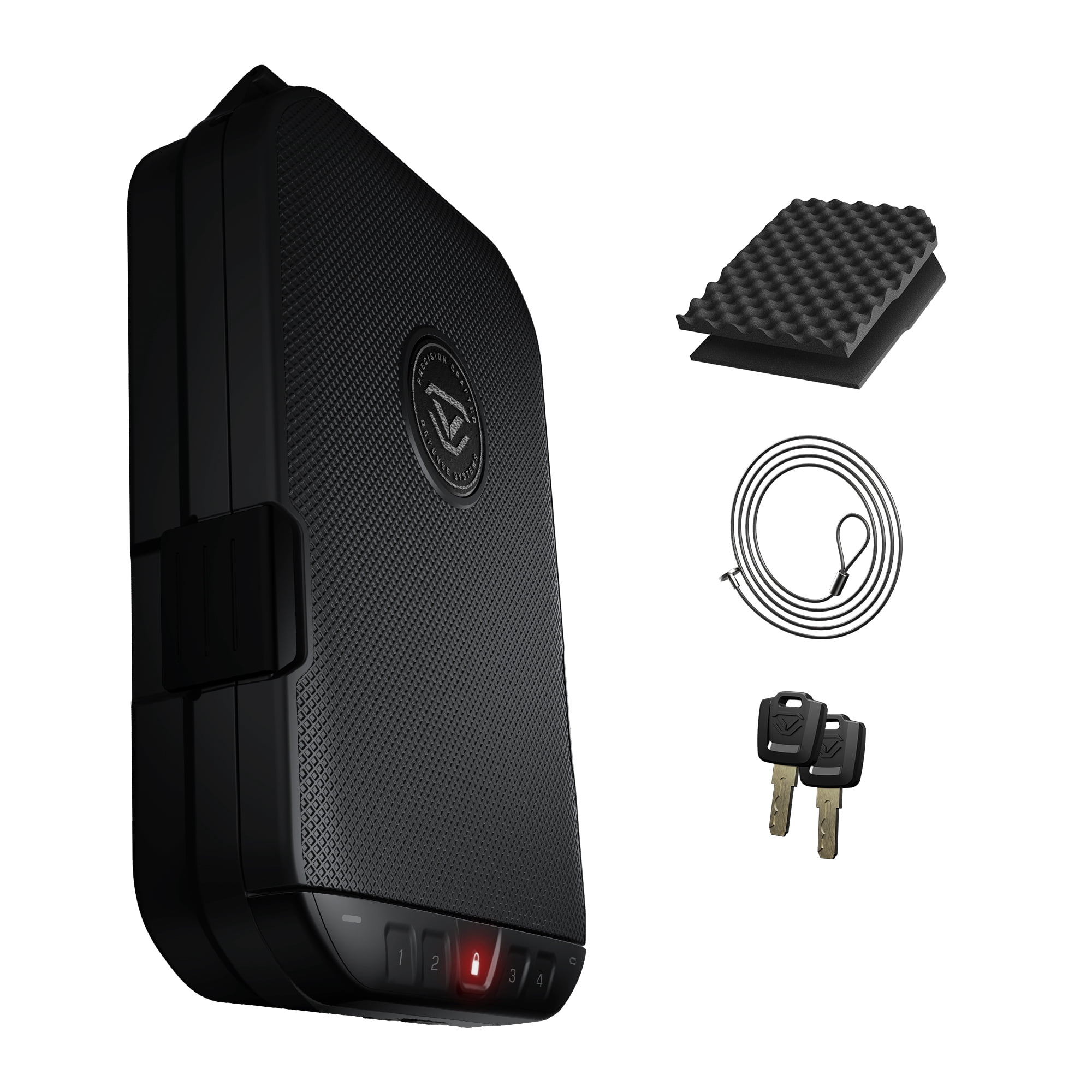 Vaultek ガンケース ポータブル 金庫 アウトドア セキュリティ機器 Vaultek, Lockable Portable Case with Built-In Lock - Walmart.com