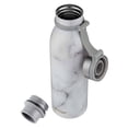 thumbnail image 3 of Contigo 20 oz Gunmetal Gray and White Marble Vacuum Insulated Water Bottles with Wide Mouth Lid (2 Pieces), 3 of 8