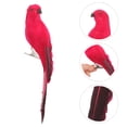thumbnail image 4 of Modèles de Perroquet Réalistes pour Décoration en Mousse et Matériau Synthétique Couleur Rouge 6.5 Pouces, 4 of 8