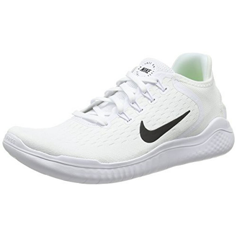 Nike Men's Free RN 2018 Running Shoe White/Black Size 8 M US Walmart.com