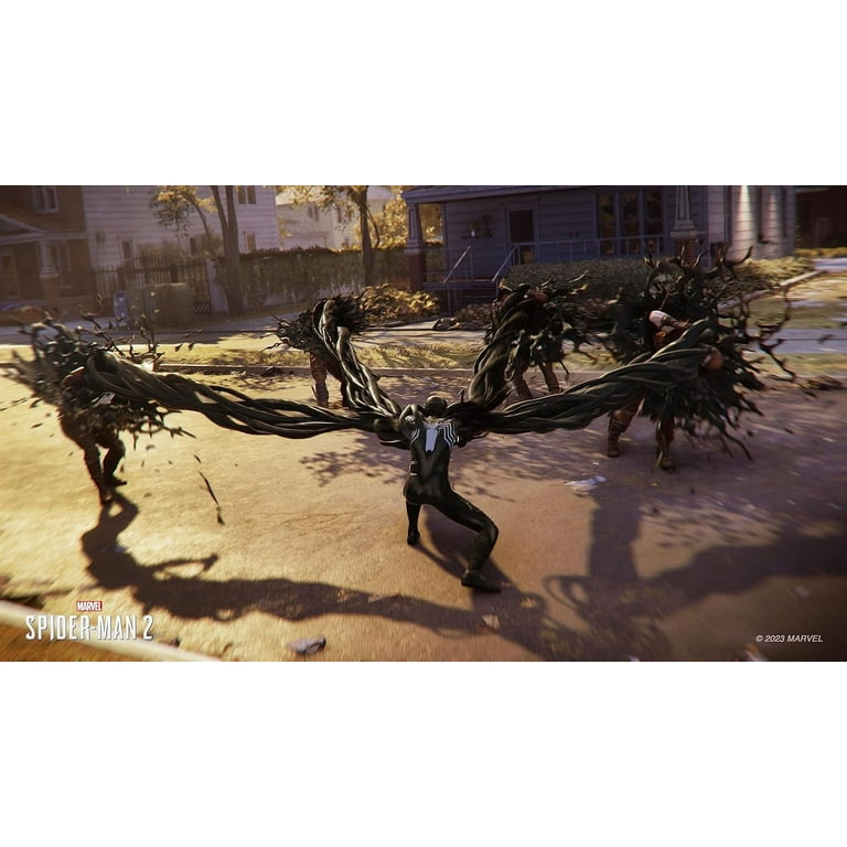 Sony PlayStation 5 Disc Marvel’s Spider-Man 2 Bundle with Surge Dual Controller Charge Dock and Microfiber Screen Cleaner