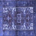 thumbnail image 1 of Ahgly Company Machine Washable Indoor Square Persian Blue Traditional Area Rugs, 7' Square, 1 of 4
