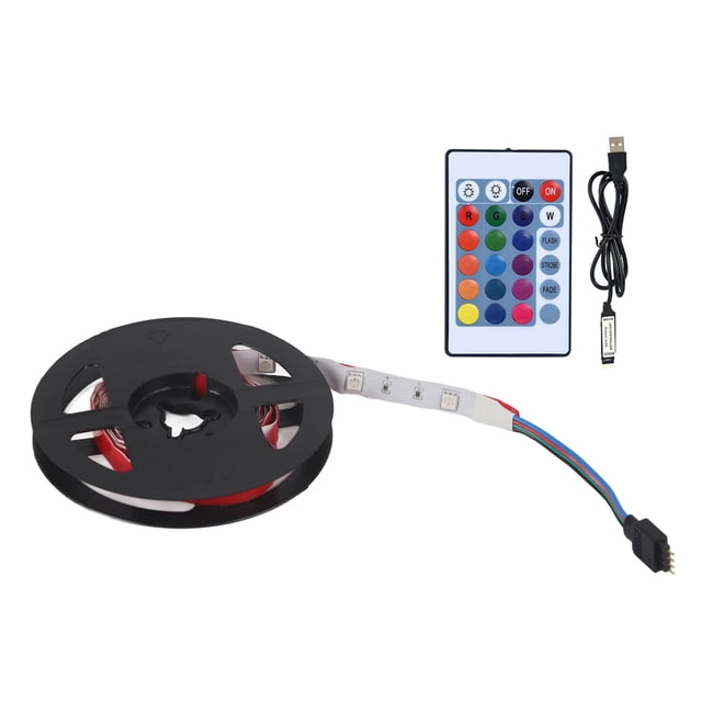 Tira de LED USB DC 5V 5050 RGB LED flexible para fondos de TV Luz 2m 60Led