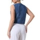 thumbnail image 3 of CHAQUETA DE JEAN SIN MANGAS PARA MUJER INSPIRADA CHIC, CON ESCOTE EN V Y BOTONES, VESTIDO DE DENIM CORTO L AZUL, 3 of 6