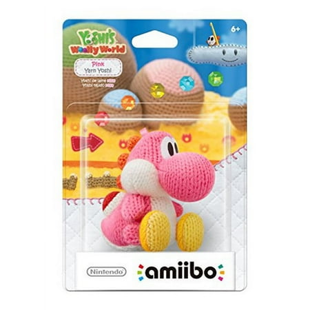 Nintendo Yoshi's Woolly World Series amiibo, Light Pink Yarn Yoshi