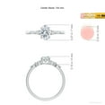 thumbnail image 5 of ANGARA Lab Grown Oval Diamond Engagement Ring for Women in 14K White Gold (Size-7x5mm| Color-F-G| Clarity-VS) | April Birthstone, Anniversary, Jewelry Gift for Women | Lab-Grown Diamond Ring, 5 of 8