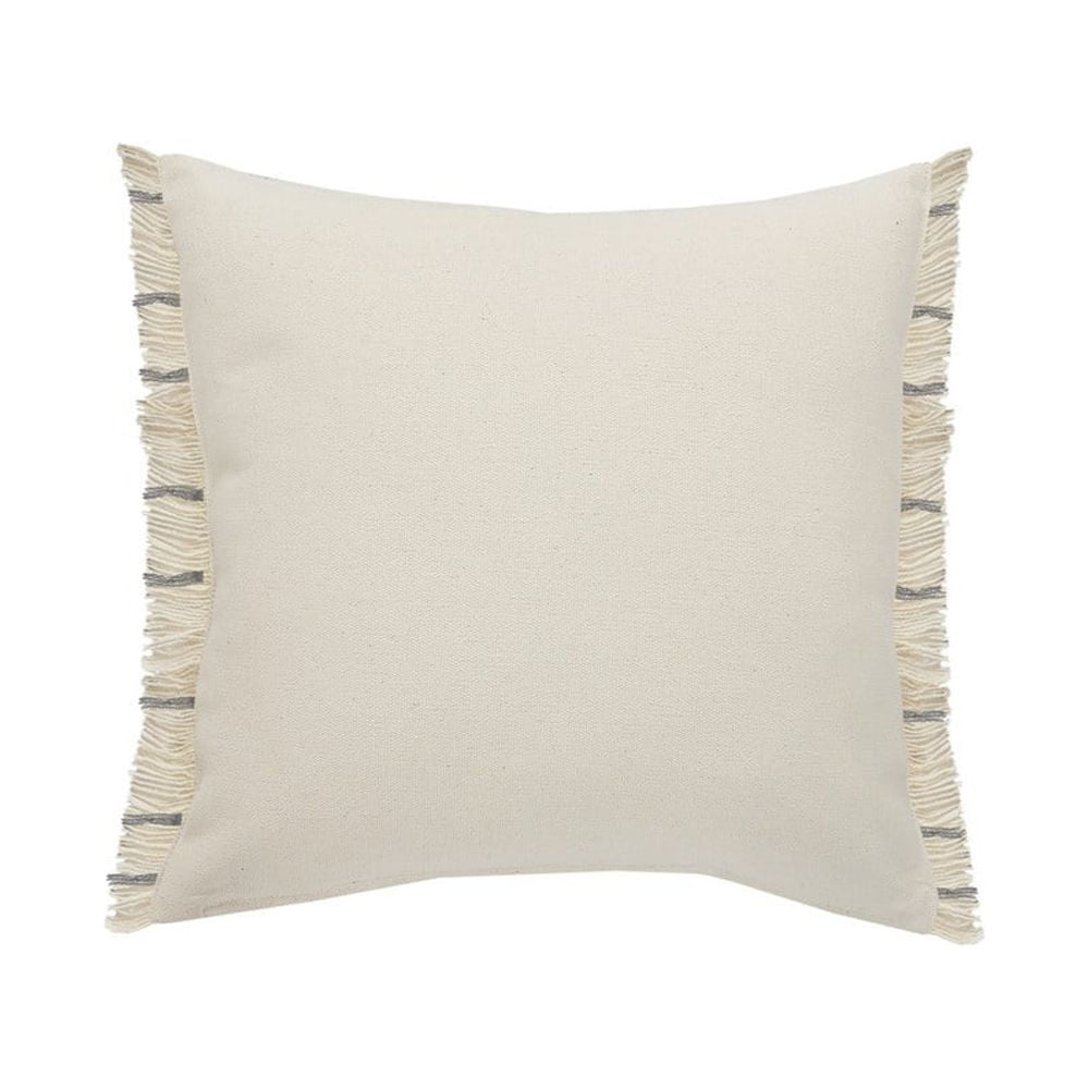 Ox Bay 20" x 20" Tan/ Grey Stripe Jute Blend Pillow Cover