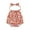 Orange Flower, variant on Bagilaanoe Newborn Baby Girl Rompers Sleeveless Print Backless Bodysuits 3M 6M 12M 18M Infant Casual One Piece Short Jumpsuit