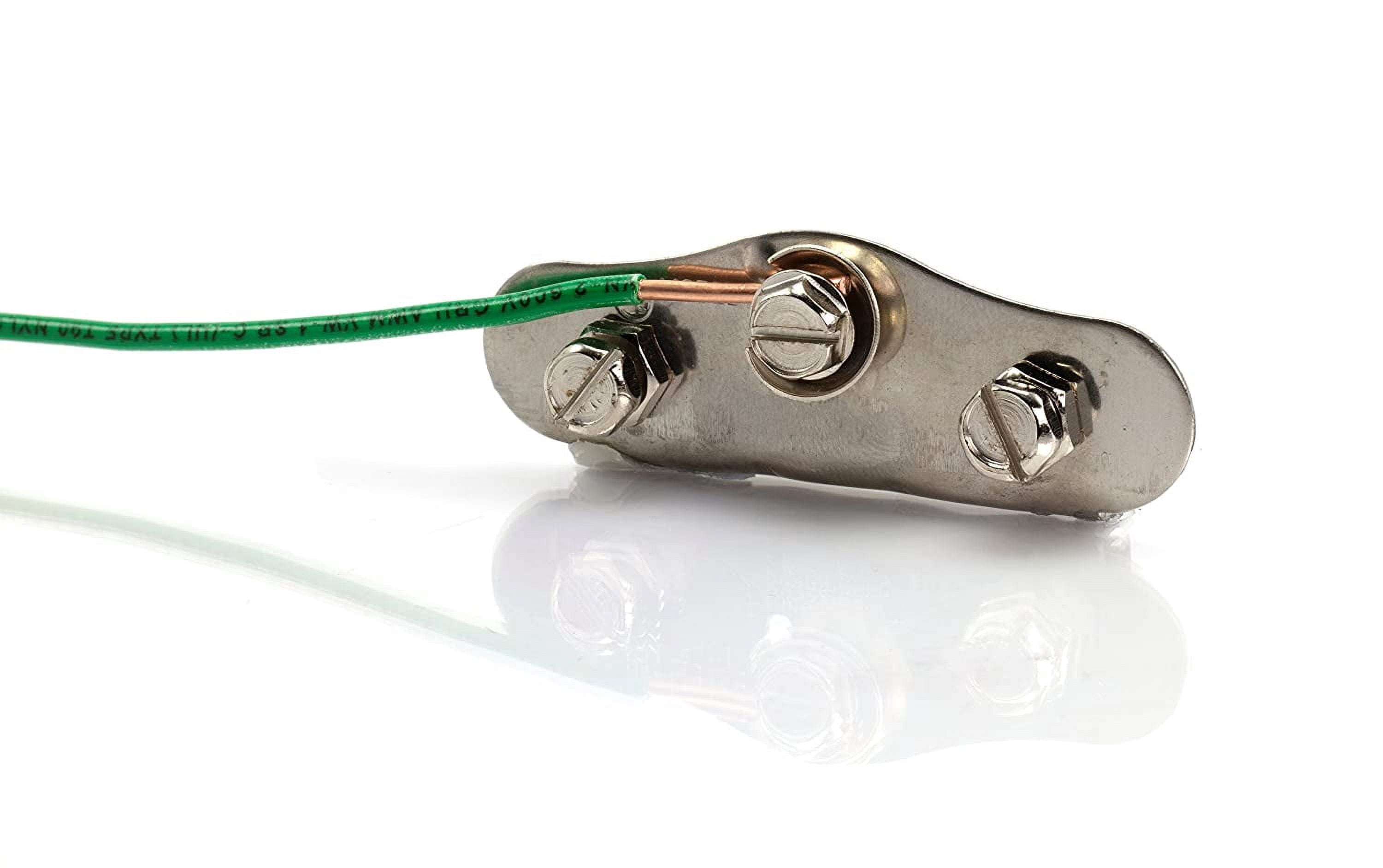 Solid Copper Grounding Wire - Proudly Made in America - Ground Protection Satellite Dish Off-Air TV Signal - UV Jacketed Antenna Electrical Shock # 12 Gauge AWG THHN - Green 25 FT