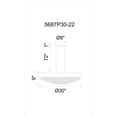 thumbnail image 2 of CWI Lighting Médina 15 Lustre Tambour avec Finition Noire, 2 of 2