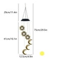 thumbnail image 2 of Solar Lights for Outside Hwkond Solar Outdoor Table Lantern Flickering Sun Moones Light with Warm Yellow Garden LED Color Lamp for Garden Yard Hanging Placed Decorative Wind Chime Lights, 2 of 6