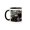Black/White, variant on 3drose, the Old Clock in Gas Town Canada with Flowers All Around It, 11oz Magic Transforming Mug