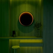 Ozarke 3D Circle Infinity Mirror Light, LED Wall Mirror RGB Color - Small