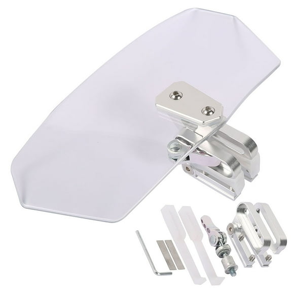 ODOMY Universal Smoke/ Clear Motorcycle Windshield Windscreen Bar For Harley Honda