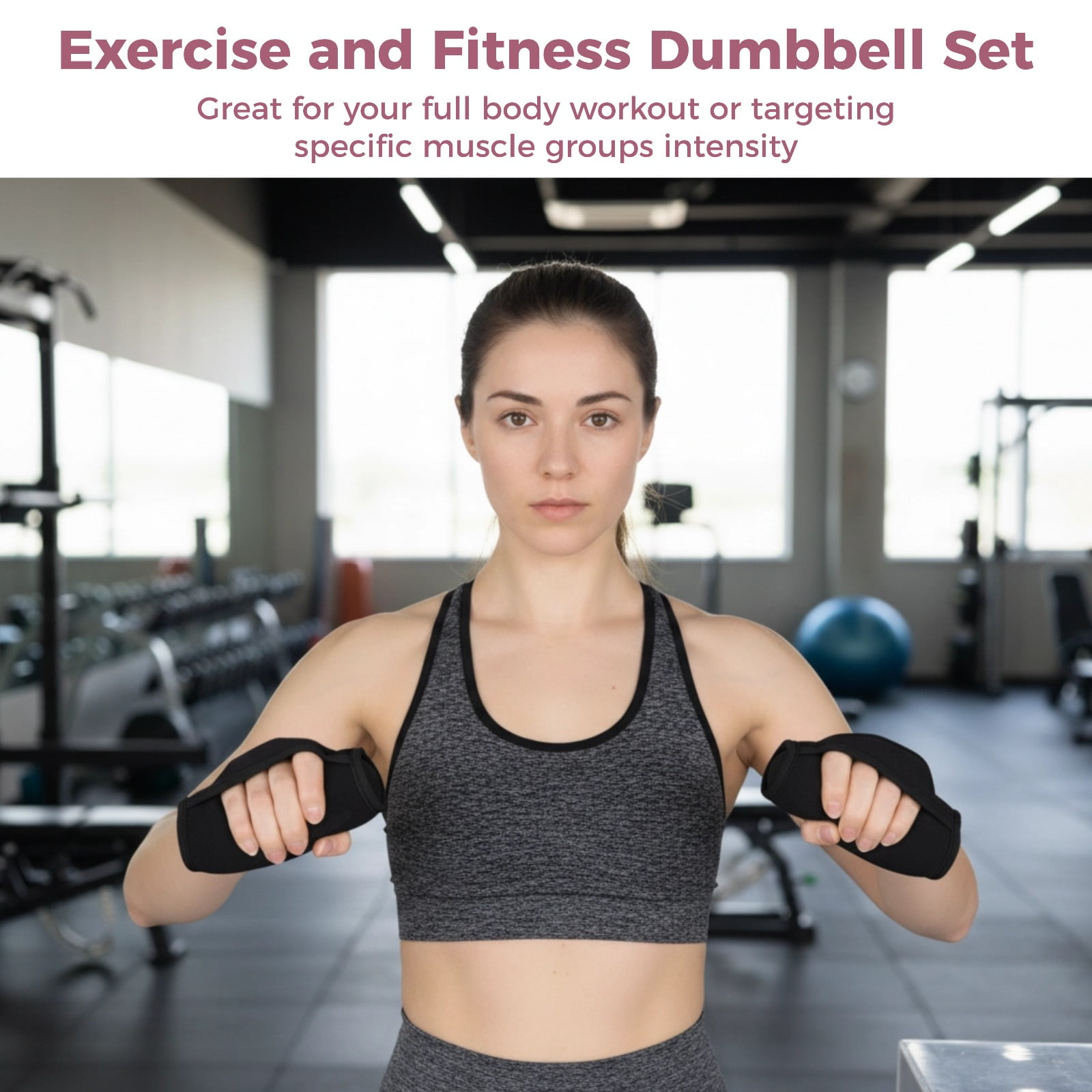 Dumbbell Hand Weight Set of 2, Adjustable Dumbbell Walking Hand Weight Sets with Hand Strap for Running, Jogging, Physical Therapy for Women and Men. 1lbs / 0.45kg