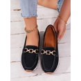 thumbnail image 1 of Mocassins Décontractés pour Femmes avec Décor de Chaîne à Enfiler, 1 of 6