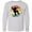 AC-Heather Grey, variant on Inktastic Snowboarding Retro Sunset Snowboard Long Sleeve Youth T-Shirt