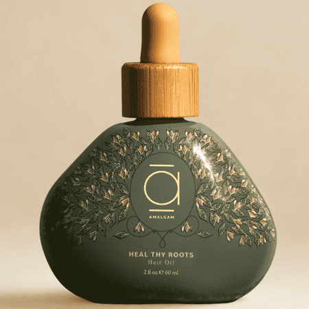 AMALGAM Pre-Wash Scalp Oil, 100% Plant-Based, All Hair-Types, No Essential Oils, No Fragrance, No Color- 60ml