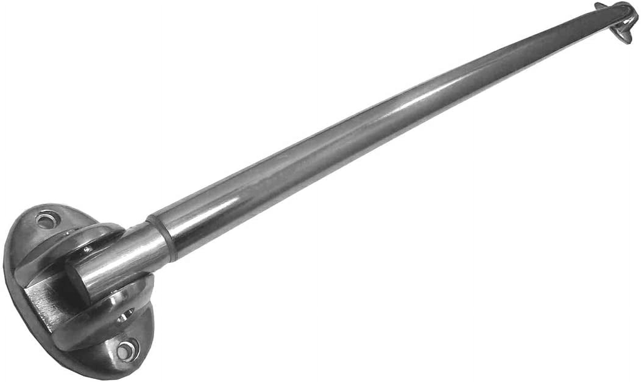 Excell 42 in Adjustable Curved Shower Curtain Rod, Nickel - image 5 of 5