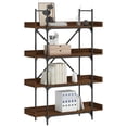 thumbnail image 1 of vidaXL Bookcase 4-Tier Brown Oak 100x33x145.5 cm Engineered Wood, 1 of 5