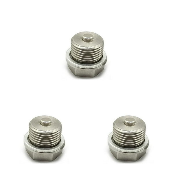 Riwesomey Tornillos universales para cárter de aceite de motor, pernos de drenaje de Metal de repuesto con arandela, reparación de Type1 NO1