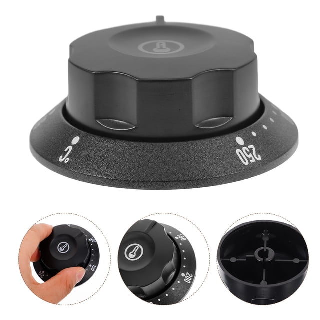 STRANDCHIC Bouton de Remplacement Noir pour Thermostat de Four pour Friteuse Électrique Micro-Ondes avec Design Robuste