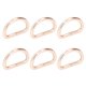 thumbnail image 5 of Anillos de metal, 100 piezas, anillos en D resistentes, hebilla de anillos en D pequeños, calidad superior, 5 of 12