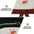 thumbnail image 4 of Raindrops Christmas Plaid Chair Cover, Holiday Theme Cloth Slipcover, 1 Piece, 4 of 7