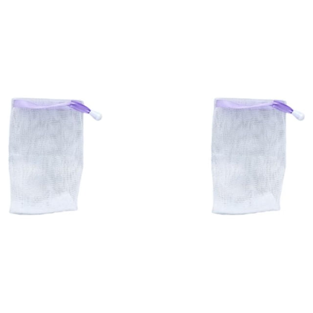 Matsuzay Gel de ducha Bolsas de jabón Limpiador facial Malla Baño Nylon Herramienta de limpieza de la piel de la cara Red de burbujas Cuerpo Type1 NO1