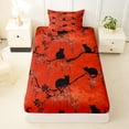 thumbnail image 3 of Erosebridal Cute Cat Kitten Twin Sheet Sets,Vintage Flower Lavender Floral Bedding For Adults 3pcs, 3 of 6