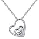 thumbnail image 1 of Collar para mujer, joyería para mujer, joyería de moda para mujer, collar con colgante de doble corazón, cadena, joyería de moda para mujer., 1 of 4