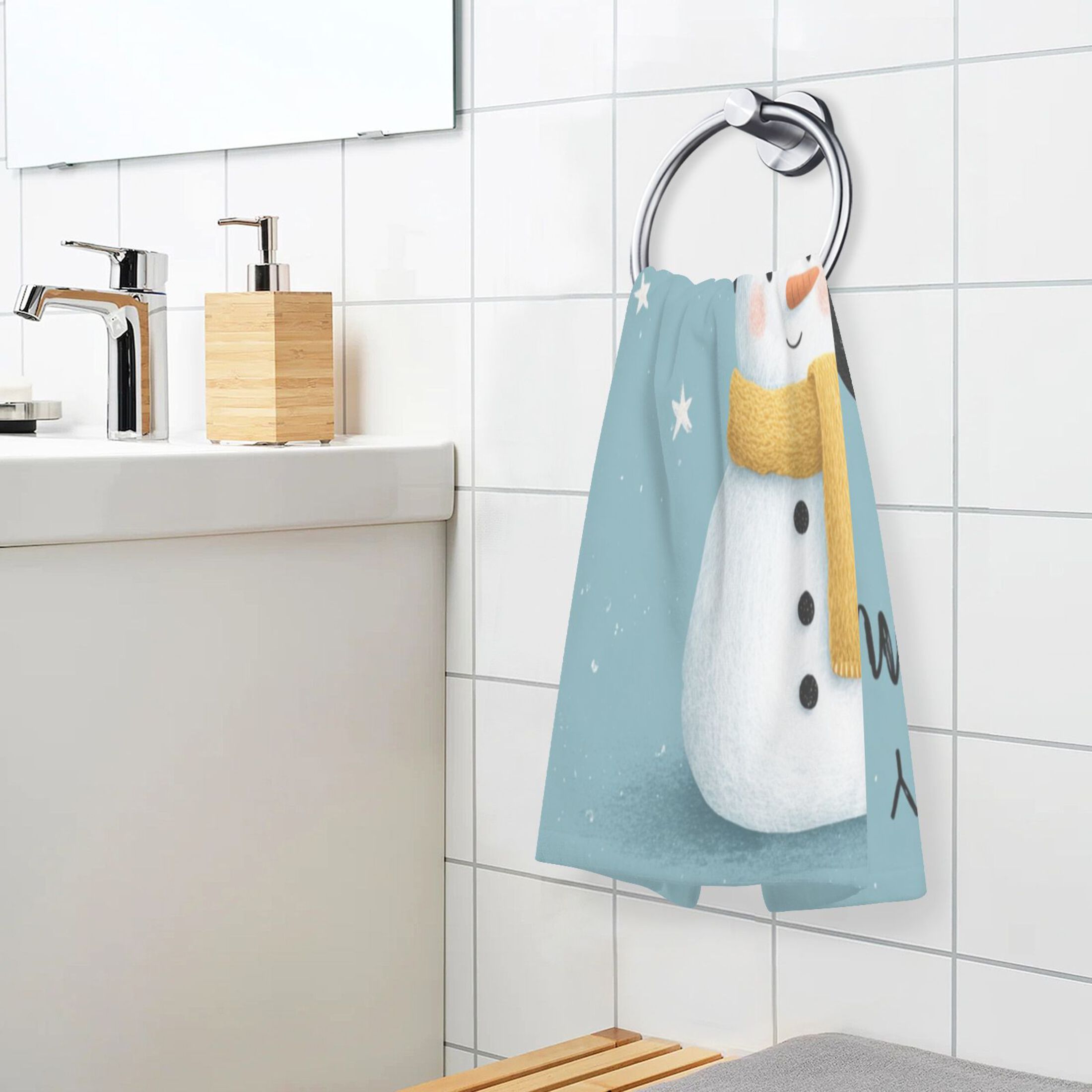 Cotton Towel Two-Piece 16x28 Inch One Sizex2 Face Towel Set Towel Set Cotton Hand Bath Towel Bathroom Beach Aurora