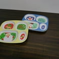 thumbnail image 6 of 4E's Novelty Christmas Dinnerware Divided Plates For Kids (Set of 4) Melamine Plastic BPA Free Sectional Holiday Dinner Plates, Christmas Dishes for kids - Top Rack Dishwasher Safe, 6 of 7