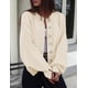 thumbnail image 3 of Suéter Cardigan PRETTYGARDEN Mujer 2025 Tejido Grueso Beige, 3 of 5