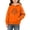 Orange, variant on BaoFuBaoMei Hoodies for Boys Girls Halloween Ghost Long Cuffed Sleeve Sweatshirt Tops with Pockets Fleece Lined Loose Hooded Fall Outfits for Daily Wear School Party Classroom Celebration