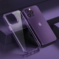thumbnail image 1 of Jiahe Cover Compatible with iPhone 14 Pro Case, Slim Shockproof with TPU Silicone Bumpers Anti-Scratch PC Back Cover for iPhone 14 Pro 6.1-inch,Purple, 1 of 5