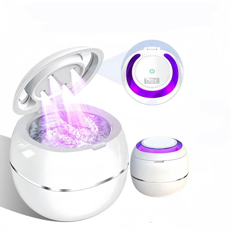Professional Ultrasonic Cleaner with UV Light, 43kHz High-Frequency Cleaning Machine for Jewelry, Retainers, Aligners, Dentures, and Watches