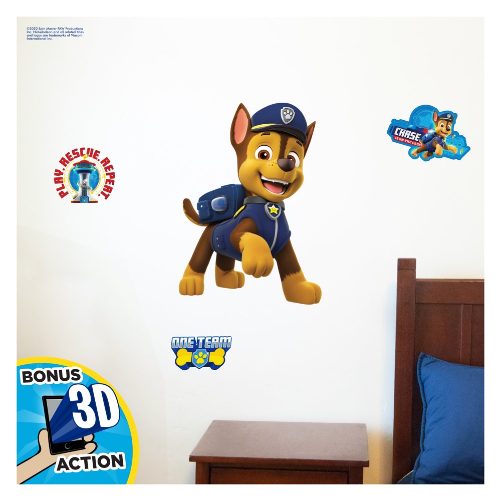 Nickelodeon Paw Patrol Chase Augmented Reality Wall Decal